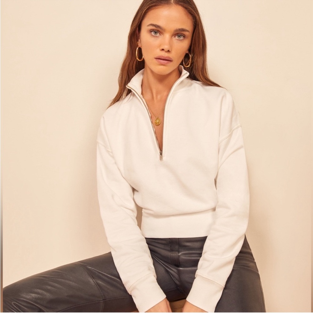 Reformation Quarter Zip Sweatshirt